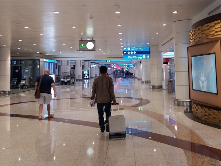 Terminal 1 en el Aeropuerto Internacional de Dubai. (EL CORREO)