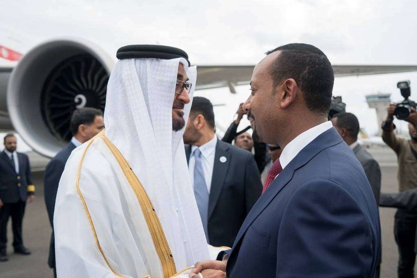 El príncipe heredero de Abu Dhabi visitó Etiopía el 15 de junio de 2018.