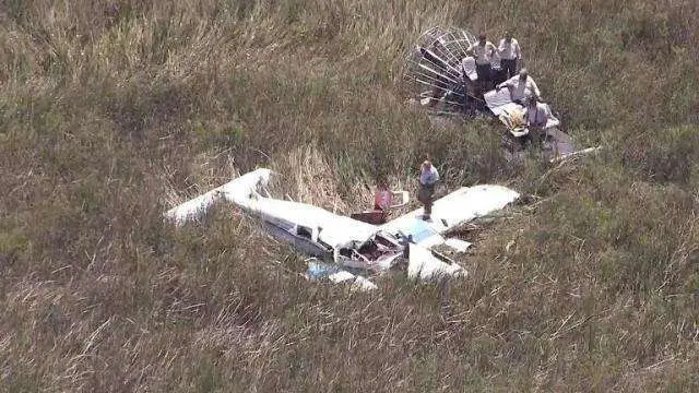 Avioneta siniestrada en los Everglades. (Cronica.com)