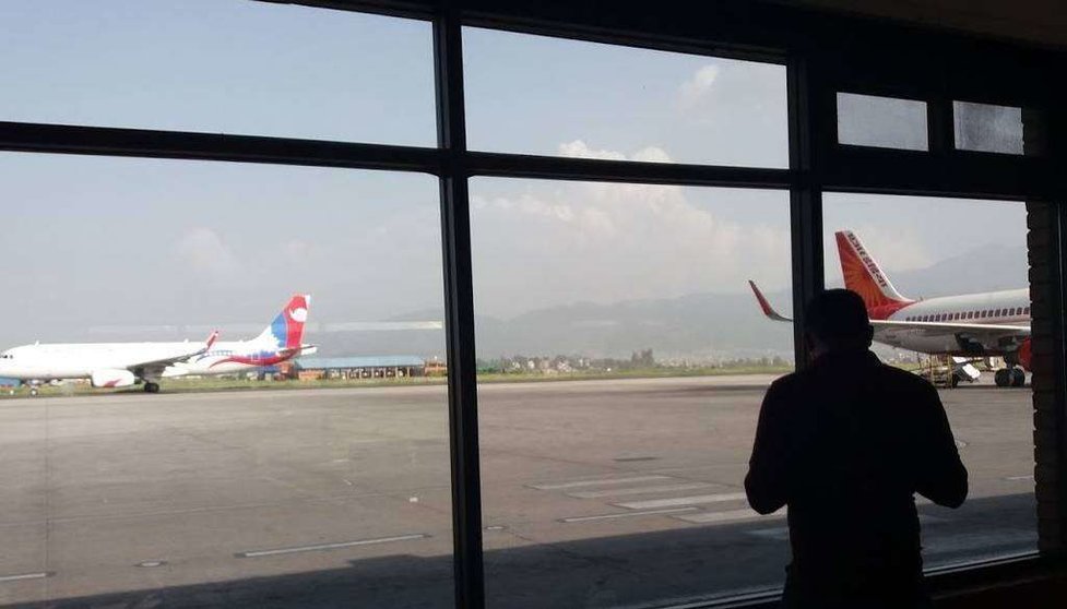 Una imagen del aeropuerto de Katmandú, capital de Nepal. (EL CORREO)