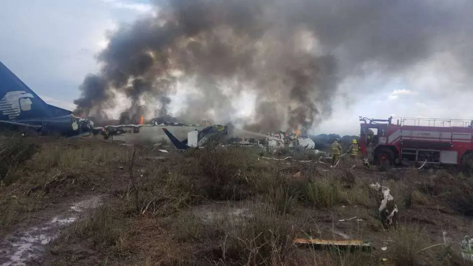 Estado en el que quedó la aeronave tras el siniestro. (Contacto Hoy)