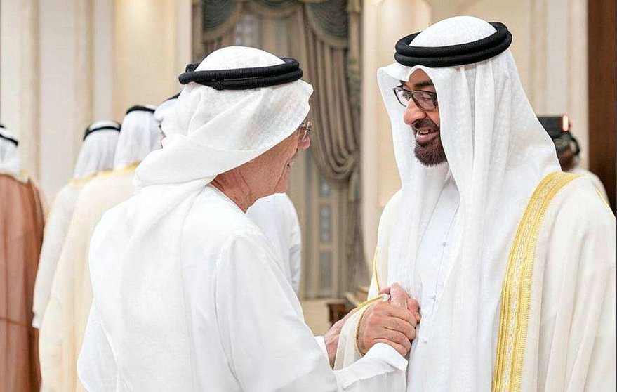 El jeque Mohammed bin Zayed ha recibido a multitud de seguidores en el Palacio de Abu Dhabi. (@ MohamedBinZayed)
