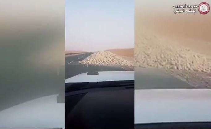 Una captura del vídeo difundido por la Policía de Abu Dhabi.