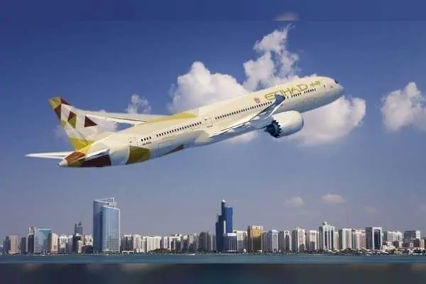 Un avión de Etihad Airways.