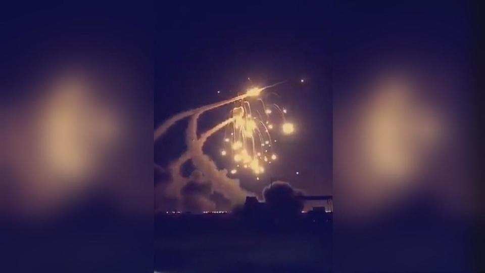 Un misil lanzado por los rebeldes hutíes en Yemen.