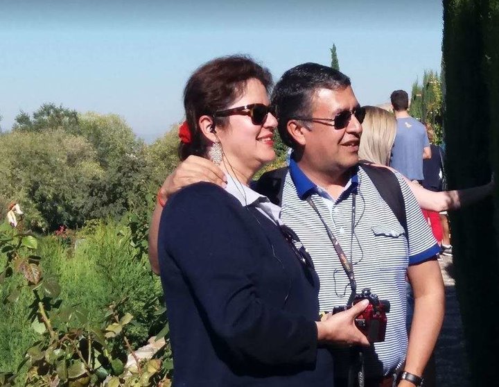  Dixon Moya y a su esposa, Patricia Mogollón en un viaje a España. (EL CORREO)
