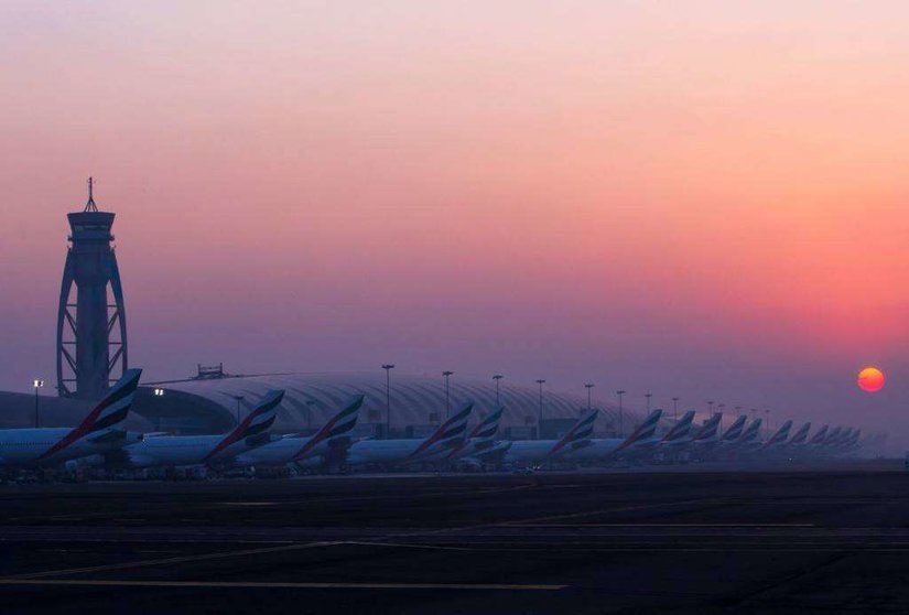 Una imagen del sofisticado Aeropuerto de Dubai.