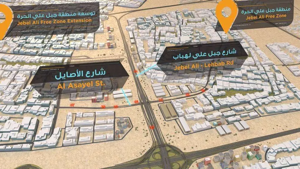 La RTA ha adjudicado las fases 5 y 6 de las obras de mejora de los accesos al recinto de Expo 2020. (RTA)