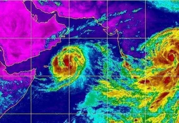 Mapa de la situación del ciclón este miércoles.
