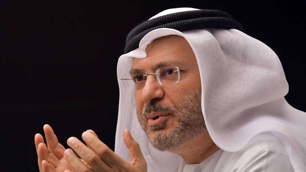 En la imagen de AFP, el asesor del presidente de Emiratos Árabes Unidos, Anwar Gargash.