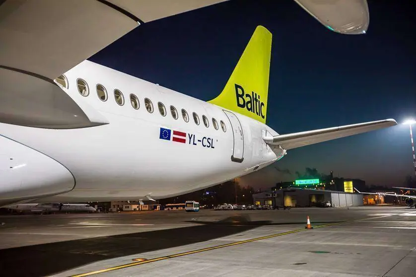 Un avión de Air Baltic.