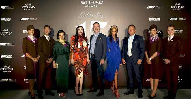 Más de 400 invitados celebraron el 15 cumpleaños de Etihad Airways.