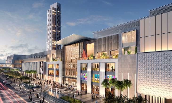 Maqueta del nuevo centro comercial de Abu Dhabi.