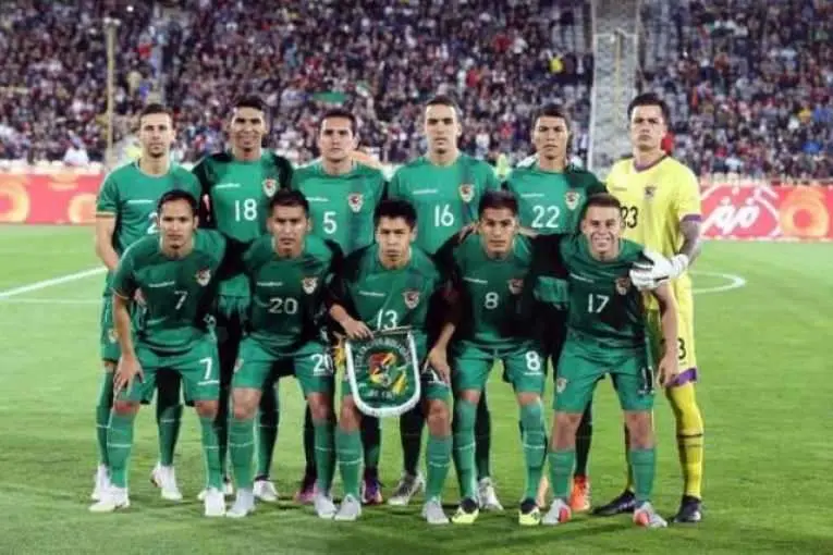 La selección de fútbol de Bolivia.