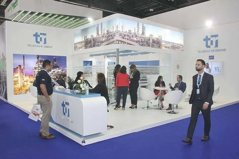 Stand de Técnicas Reunidas en ADIPEC 2018, en Abu Dhabi. (EL CORREO)