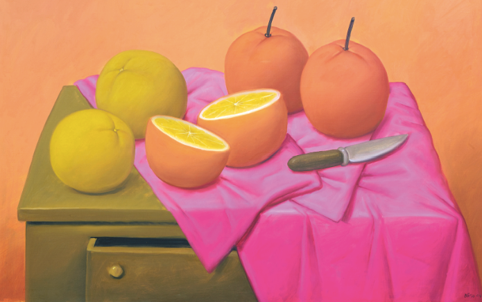 Obra titulada 'Naranjas'. (Cedida)