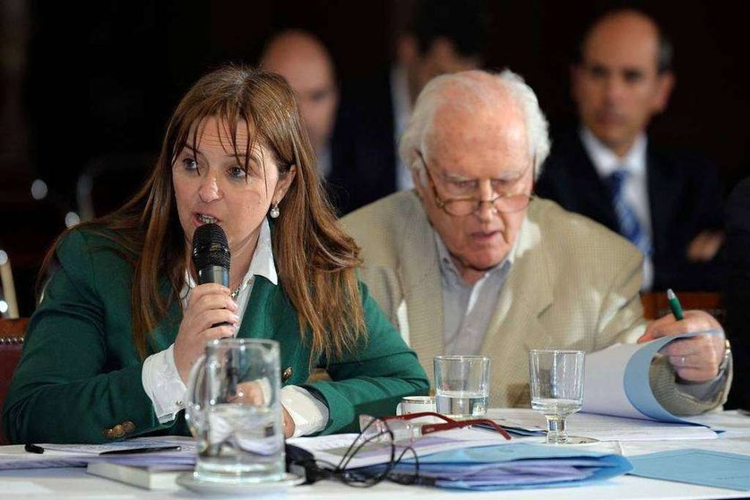 La senadora argentina Magdalena Odarda del partido RIO.