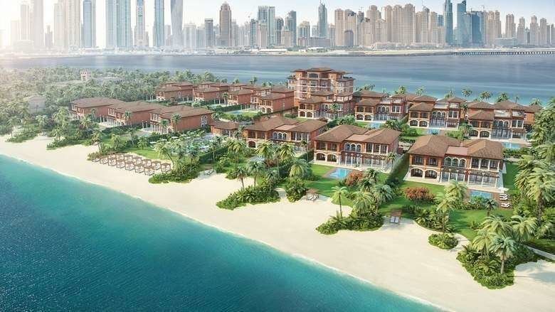 Villas en La Palmera de Dubai.