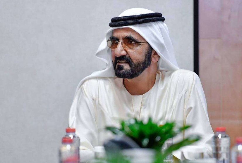 El jeque Mohammed Bin Rashid Al Maktoum, vicepresidente y primer ministro de Emiratos Árabes Unidos (EAU) y gobernador de Dubai. (WAM)