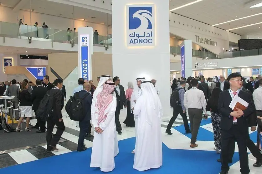 Pabellón de ADNOC en la feria ADIPEC de Abu Dhabi. (EL CORREO)