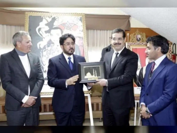 Encuentro diplomático entre Emiratos y Marruecos. (WAM)