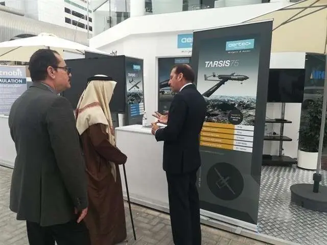 La empresa española Aertec en la Feria Idex de Abu Dhabi.