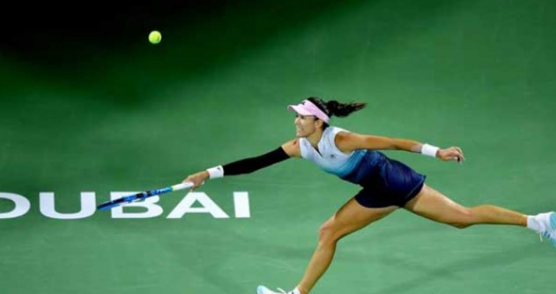 Muguruza en el torneo de Dubai.