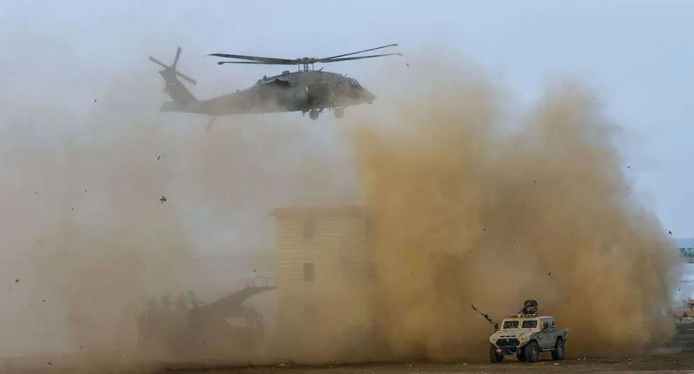 Ejercicio militar de las Fuerzas Armadas de Emiratos Árabes Unidos.