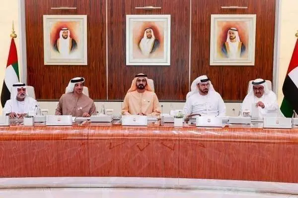 Un momento de la reunión del Gabinete de EAU.