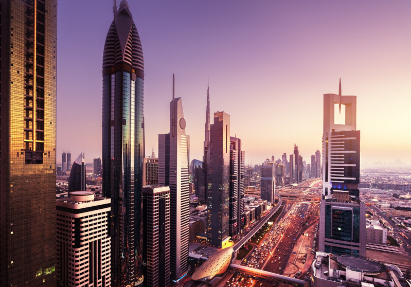 Una imagen del centro de Dubai.