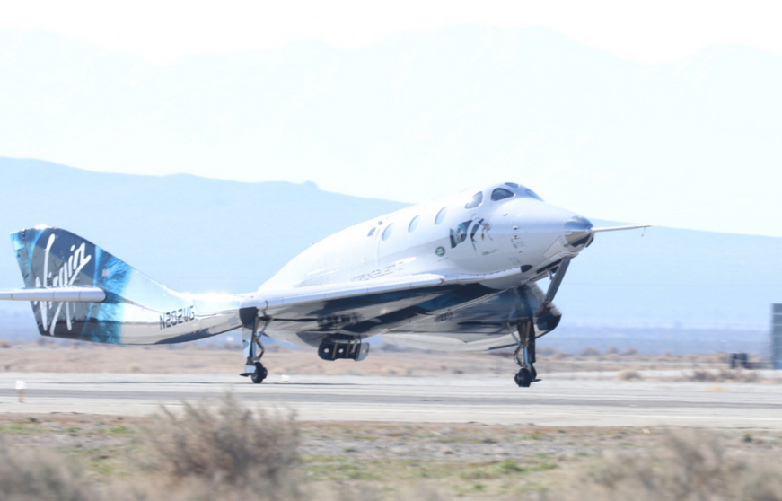 Aeronave espacial de Virgin Galactic.