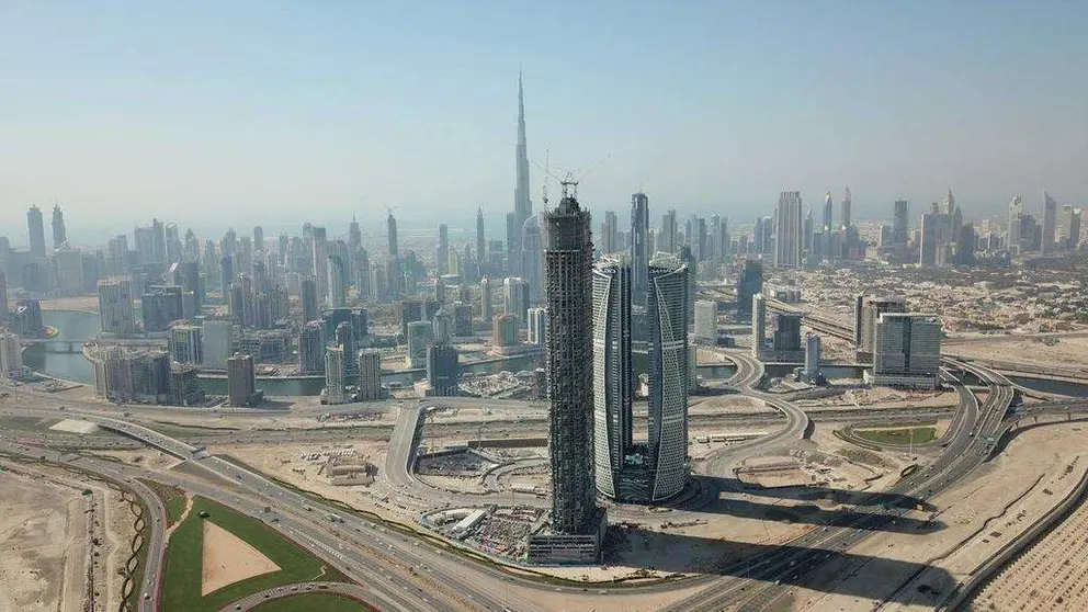 Edificio del SLS Dubai Hotel & Residences en construcción (Dubai Media Office)