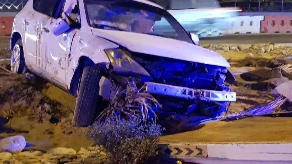 Una imagen de un accidente a modo ilustrativo. (Policía de Ajman)