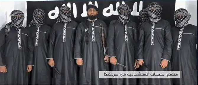 Captura de pantalla con el que Daesh se responsabilizó de los ataques en Sri Lanka.