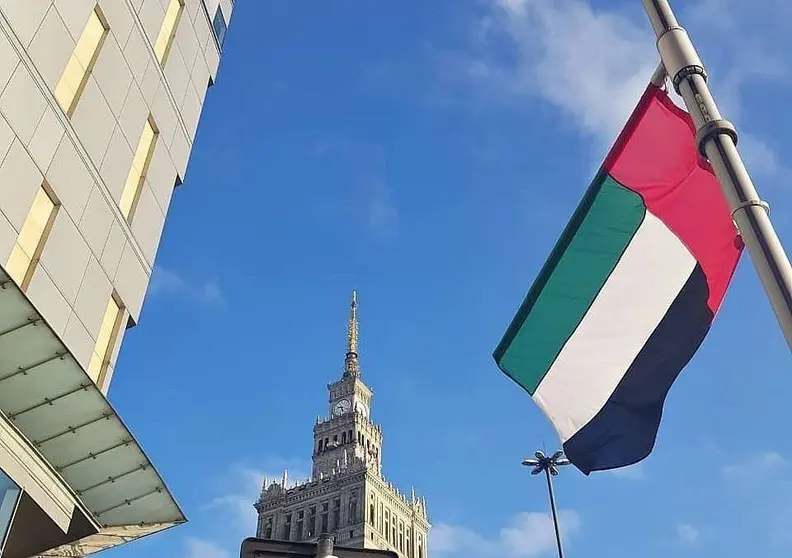 La bandera de Emiratos Árabes. (WAM)