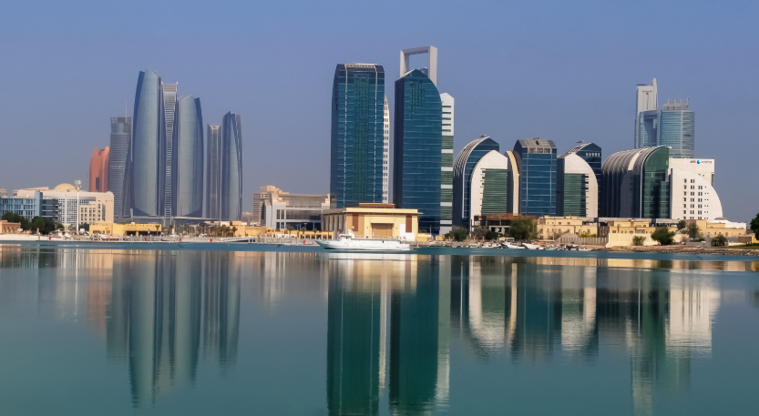 Una imagen de Abu Dhabi, capital de Emiratos Árabes Unidos.