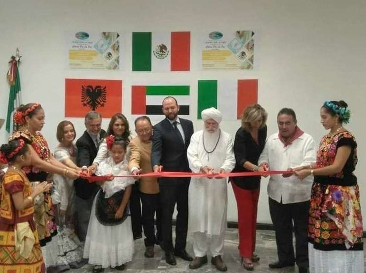 Inauguración de la iniciativa 'Colores por la Paz' en México. (Cedida)