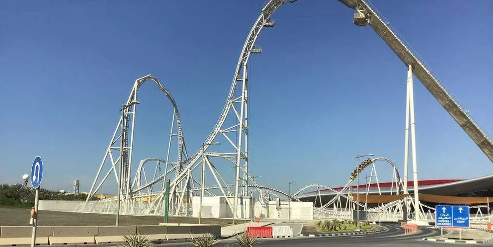 Montaña rusa en Yas Island. (EL CORREO)