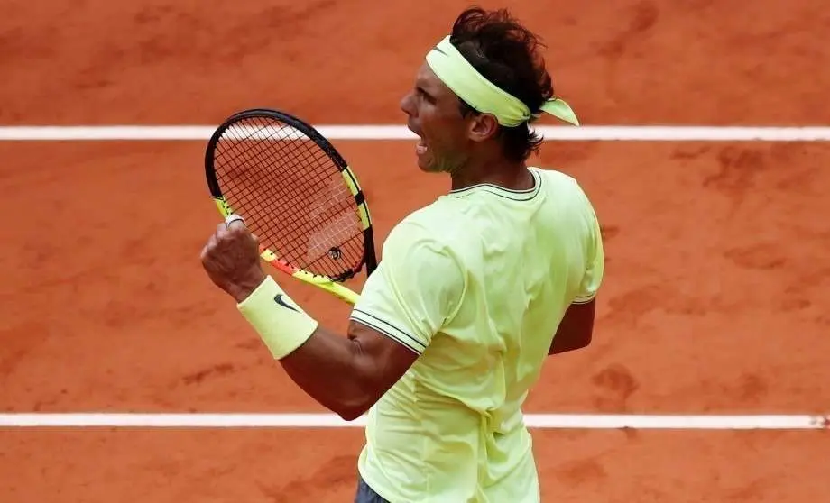 Nadal en la semifinal de Roland Garros 2019 ante Federer.