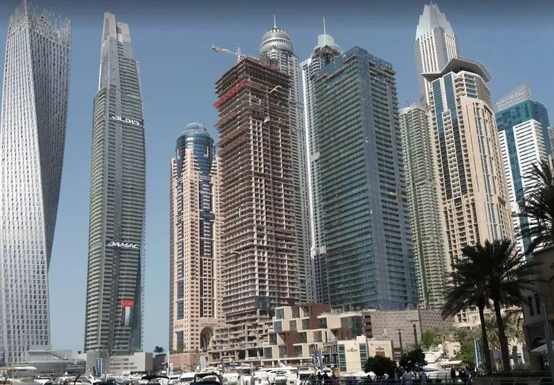 una perspectiva de Dubai Marina.( ELCORREO)