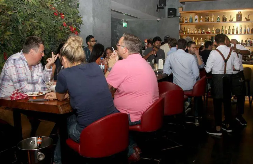 Perspectiva del restaurante El Sur durante la celebración de la Ruta de la Tapa. (EL CORREO)