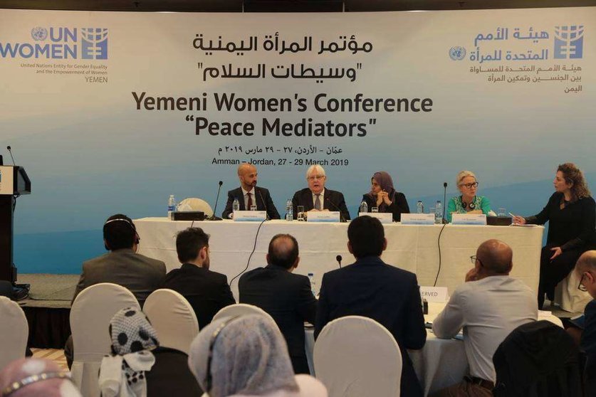El enviado de la ONU a Yemen, Martin Griffiths, durante una conferencia. (@OSE_Yemen)