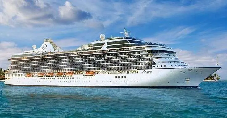 Un barco de la línea Oceanía Cruises.