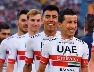 Integrantes del equipo ciclista de Emirates.