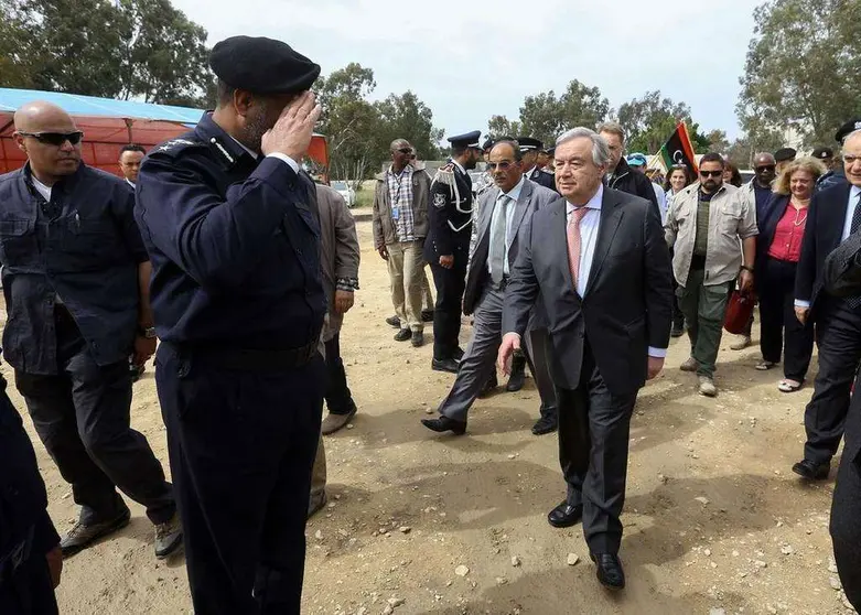 El secretario general de la ONU en Libia.