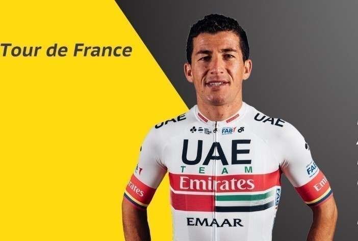 Sergio Henao, ciclista colombiano del UAE Team Emirates.