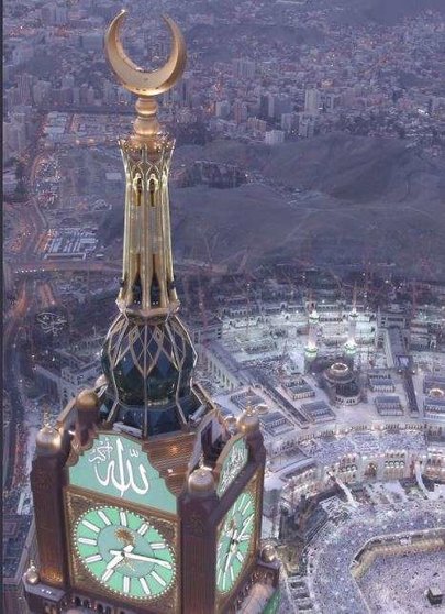 Las imágenes sobre La Meca han circulado rápidamente por las redes sociales.