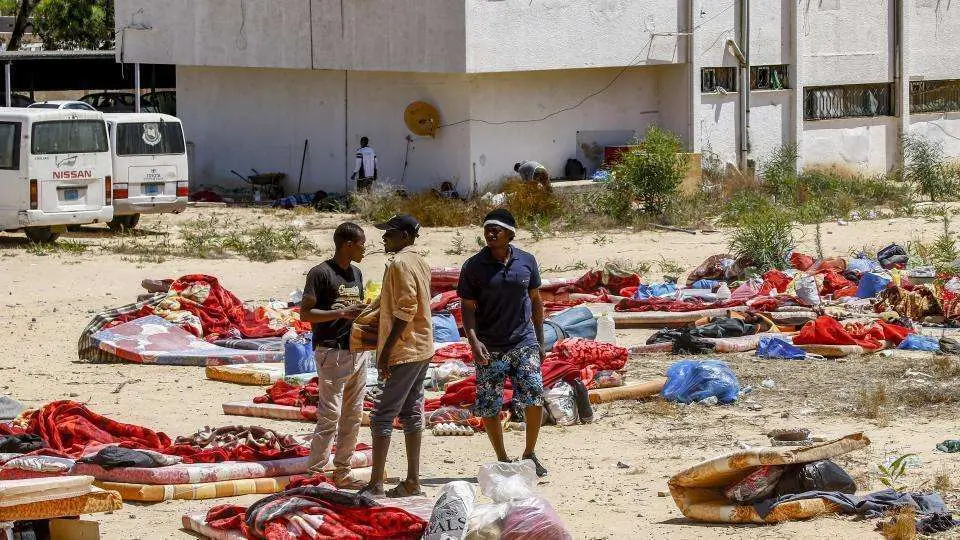 Migrantes en Libia.