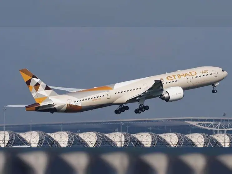 Un avión de Etihad Airways.