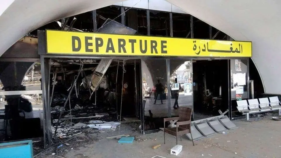 Una imagen del aeropuerto de Trípoli, capital de Libia.